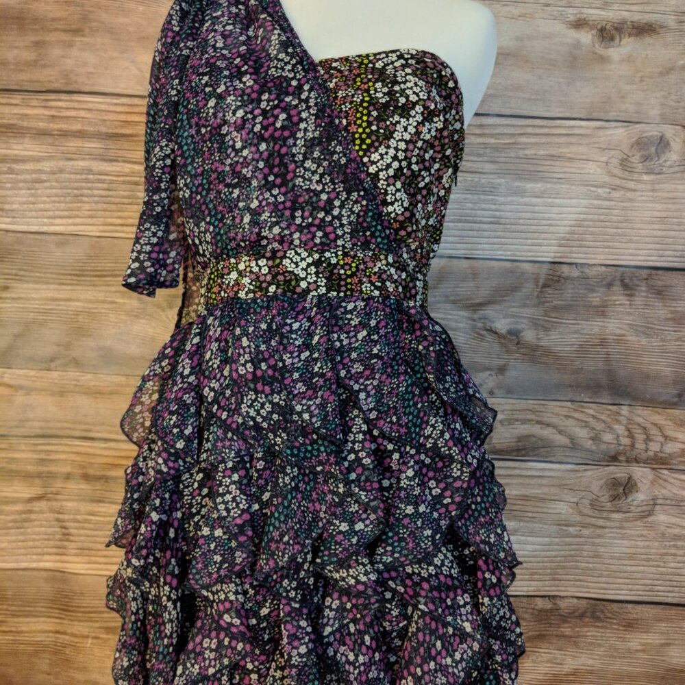 Fun floral One Shoulder dress